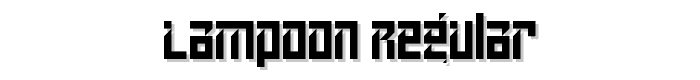 Lampoon Regular font